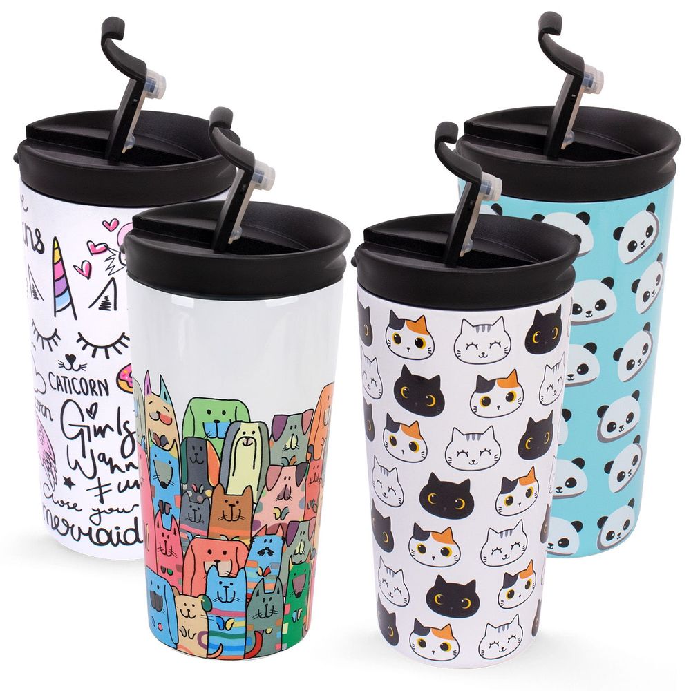 Accessoires thé et café - Tasses de voyage 350 ml - fantaisie - I-DRINK