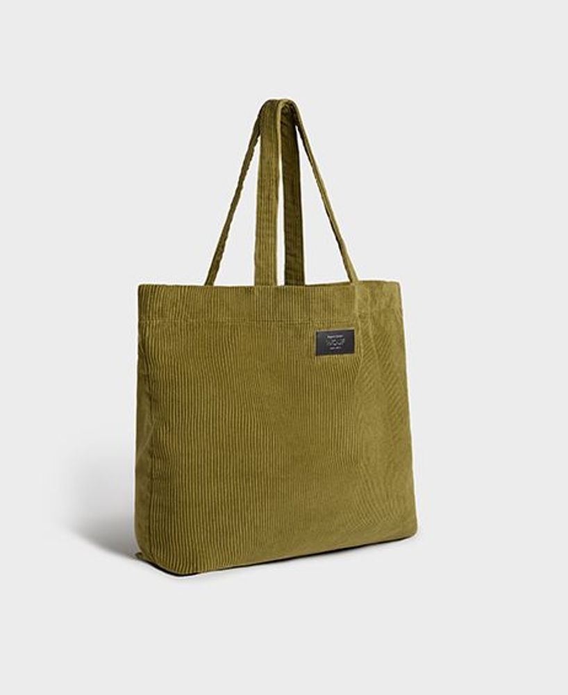 Travel accessories - Olive Corduroy Tote bag ♻️ - WOUF
