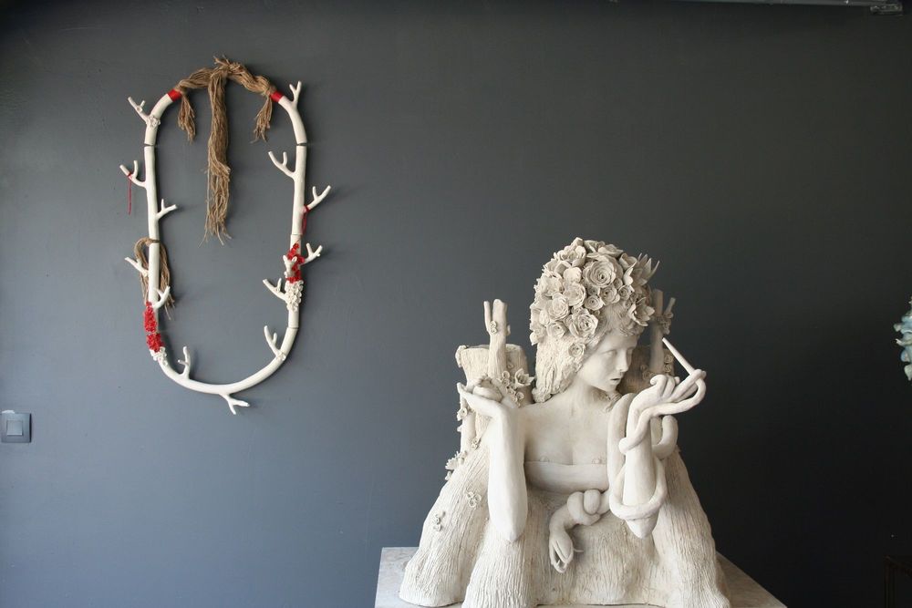 Ceramic - house necklace in ceramic - MELANIE BROGLIO