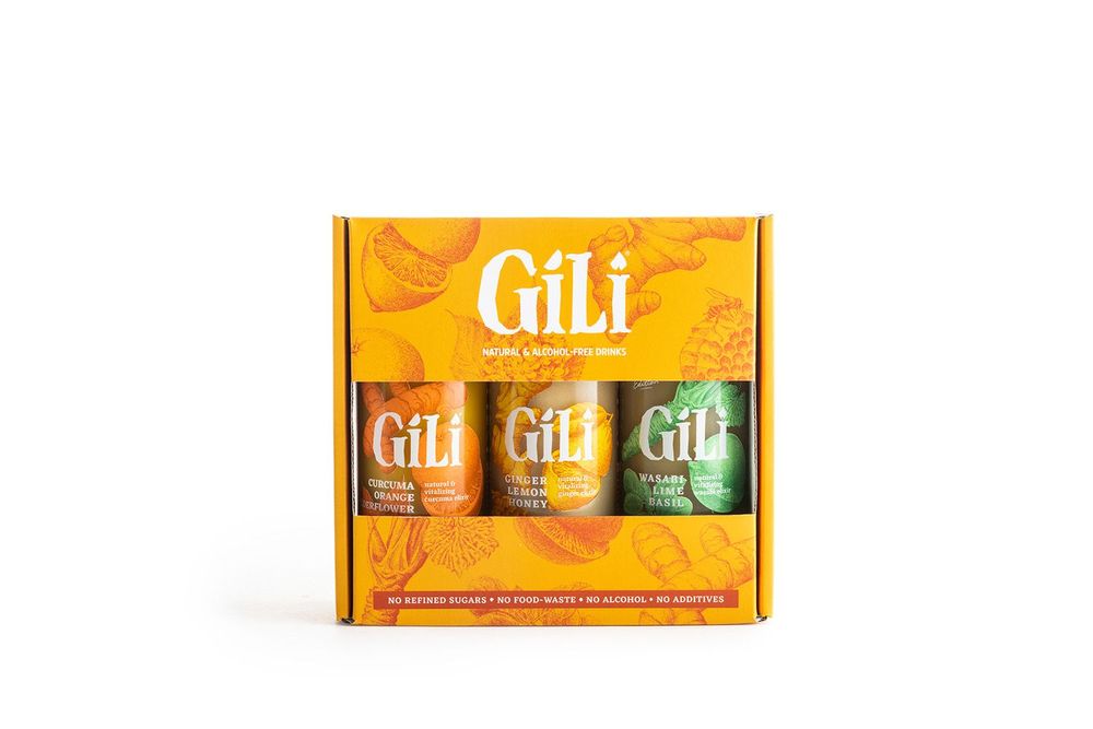 Caskets and boxes - GILI DISCOVERY PACK GINGER-TURMERIC-WASABI 3x200ml - GILI
