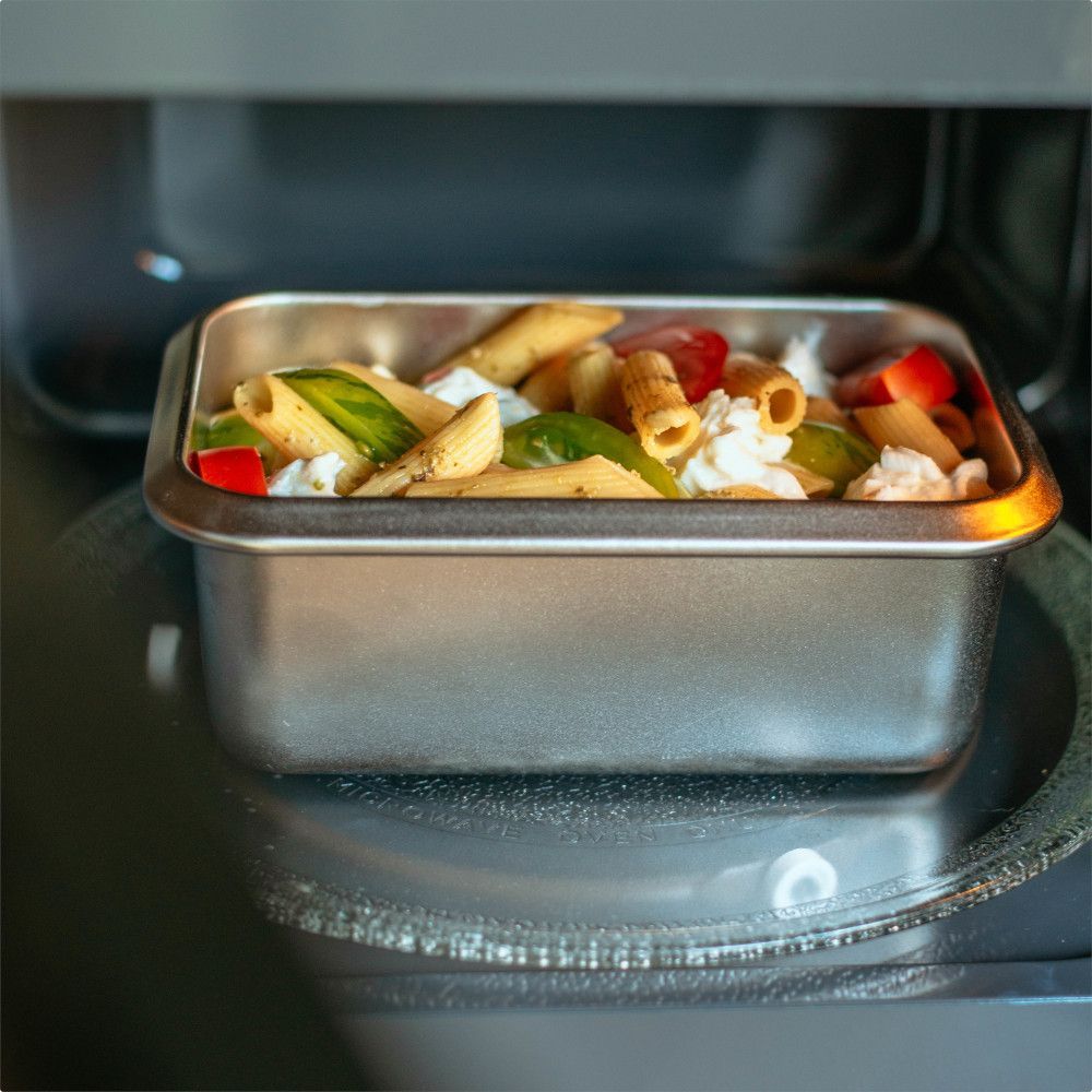 Plats et saladiers - Boite repas inox YUMMY / DRUMMY /FOODY (inox micro-ondable) - GASPAJOE