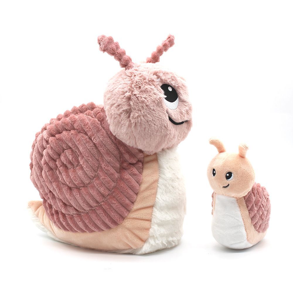 Peluches - Speedou l'escargot - Maman et son bébé Ptipotos - DEGLINGOS