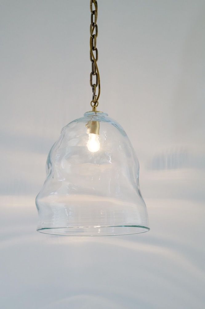 Verre d'art - Cloche lumineuse transparente - MARINA BLANCA