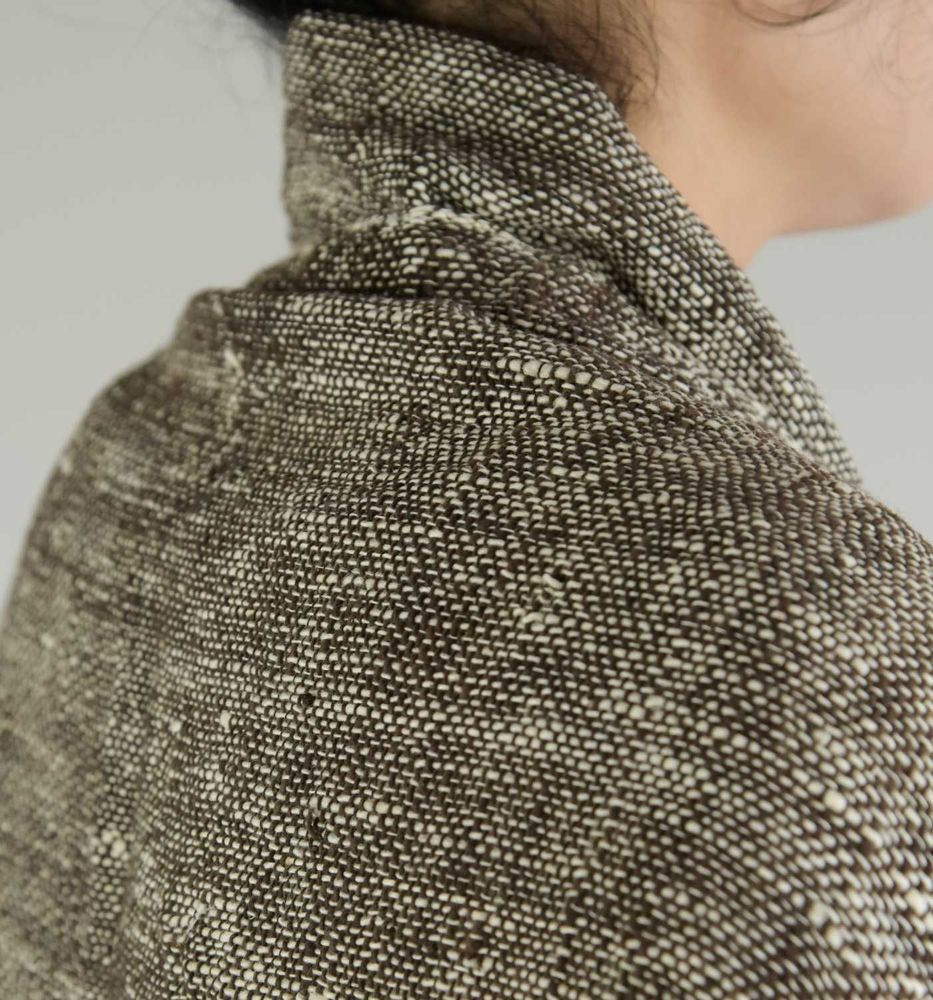 Table linen - Dark Brown Two-tone Cotton Wrap - TAI BAAN CRAFTS