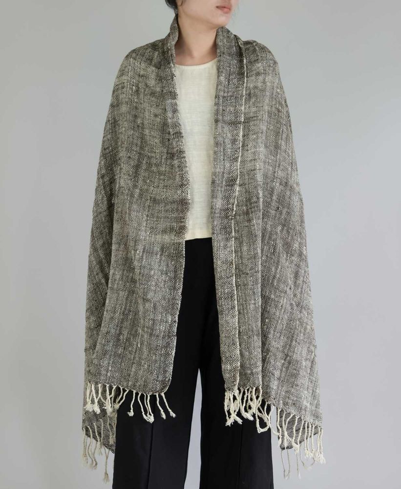 Table linen - Dark Brown Two-tone Cotton Wrap - TAI BAAN CRAFTS