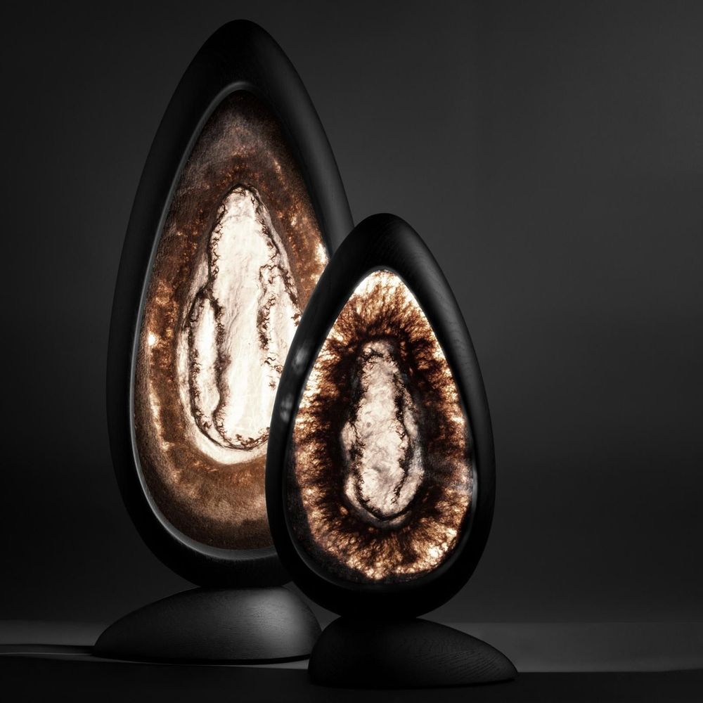Objets de décoration - GÉODE Lampe à poser "Agate" - MURIEL UGHETTO