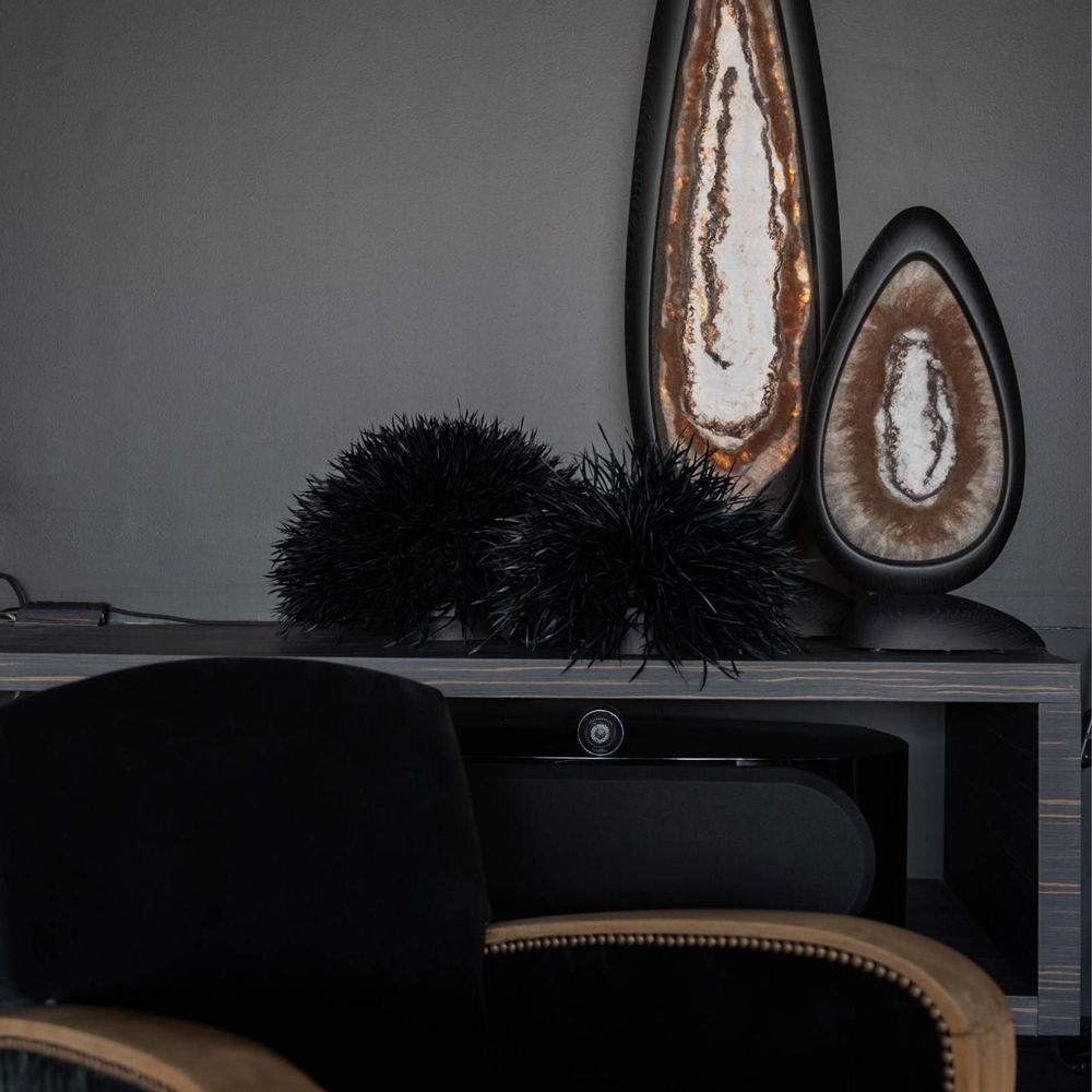 Objets de décoration - GÉODE Lampe à poser "Agate" - MURIEL UGHETTO