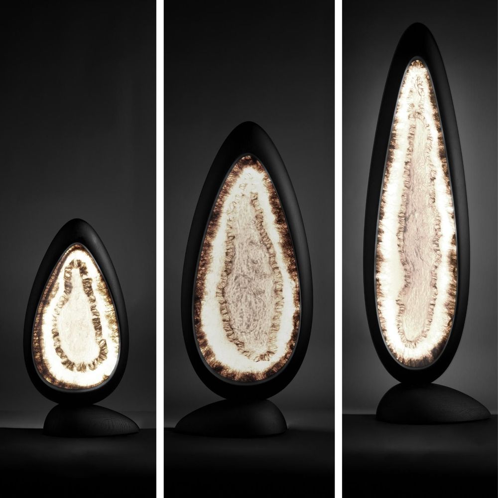 Objets de décoration - GÉODE - Lampe à poser "Albâtre" - MURIEL UGHETTO
