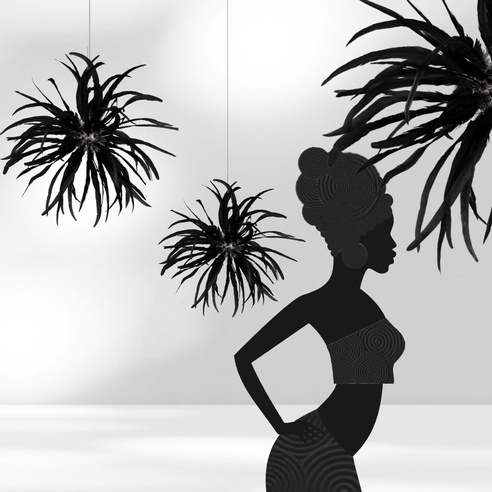 Hanging lights - MON TRUC EN PLUMES FeatherPendant lamp " Rooster " - MURIEL UGHETTO