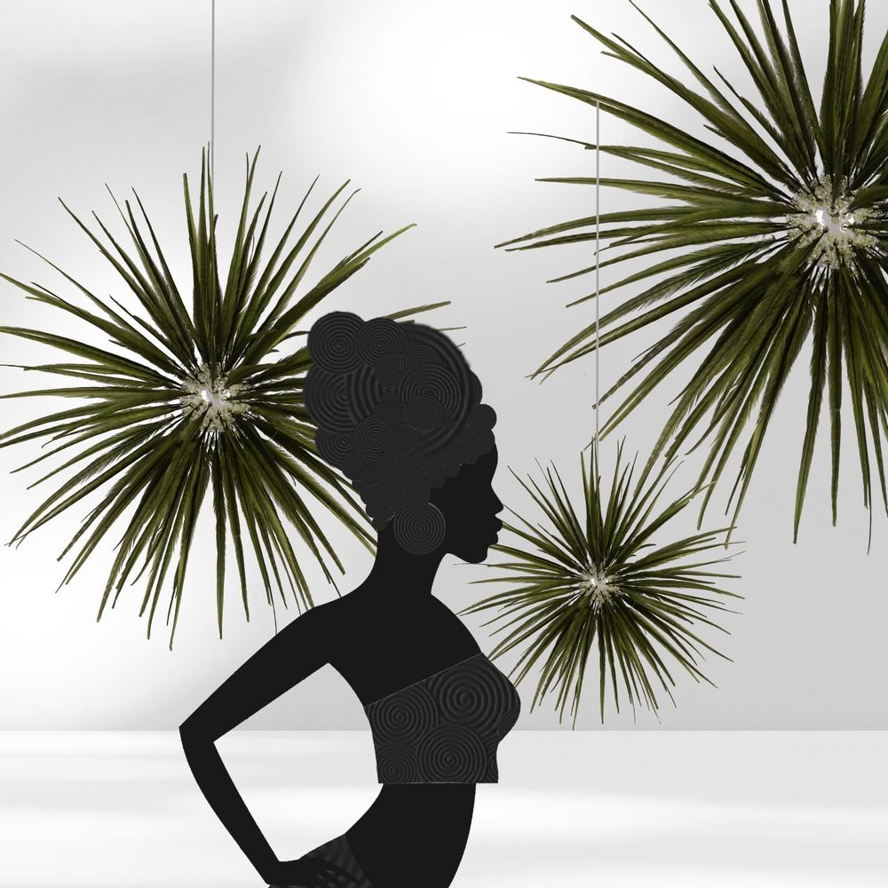 Hanging lights - MON TRUC EN PLUMES Feather Pendant lamp Suspension. " Pheasant\" - MURIEL UGHETTO
