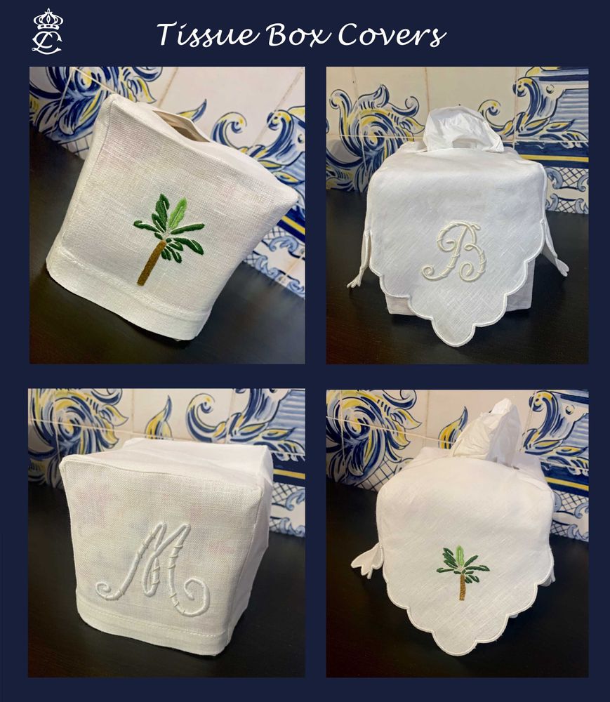 Homewear textile - Housses pour boîtes à mouchoirs - LINHO DO CASTELO - LIN DE CHATEAU