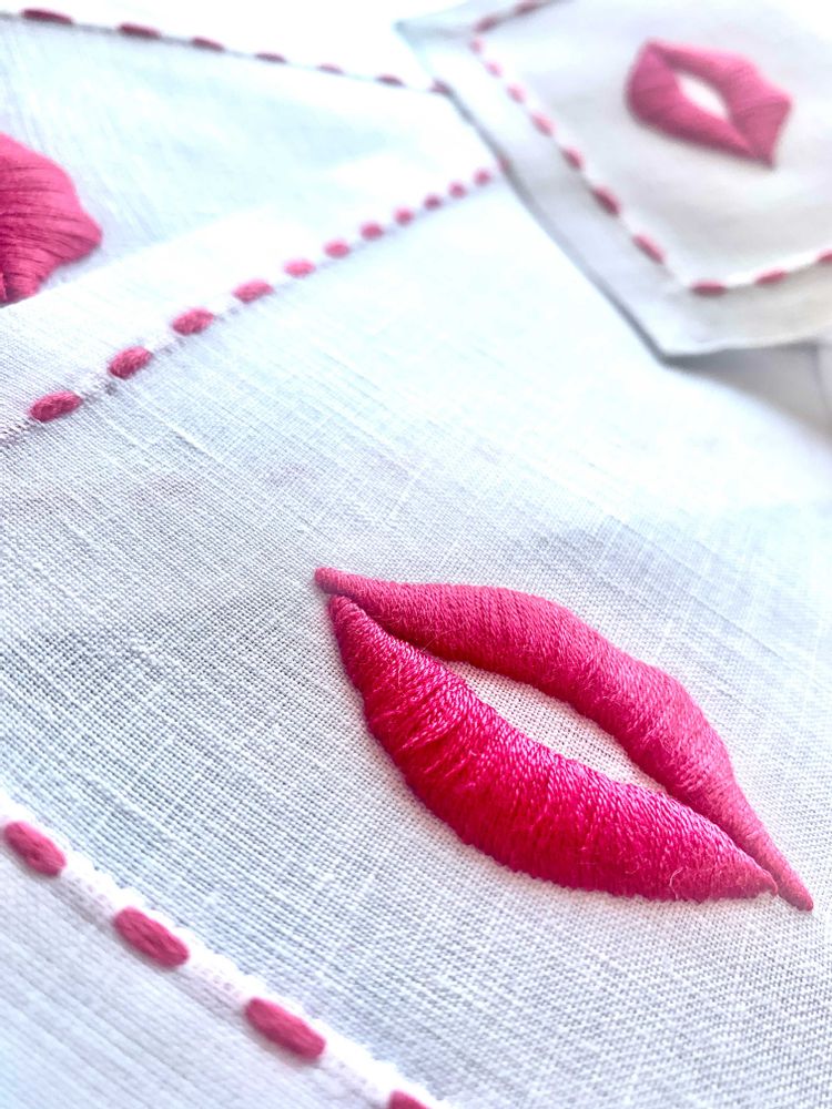 Table linen - COCKTAIL NAPKINS - LINHO DO CASTELO - LIN DE CHATEAU