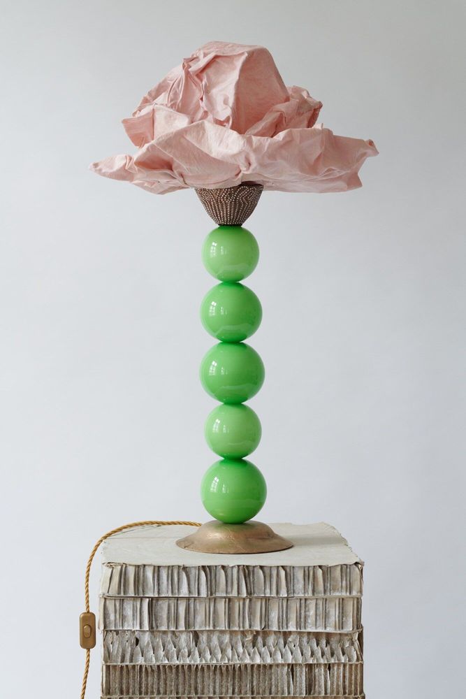 Table lamps - Pom Pom Flower Glass - MARINA BLANCA