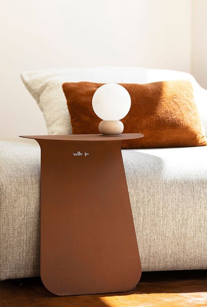 Tables basses - Table d'appoint ronde symétrique YOUMY - Acier corten - MADEMOISELLE JO.