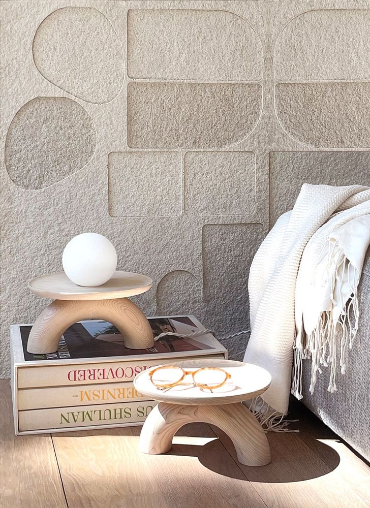 Trays - POPYPLATE bleached ash - MADEMOISELLE JO