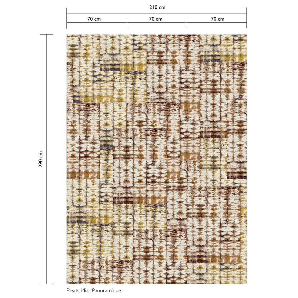 Papiers peints - Papier Peint PLEATS - Panoramique mix - LAUR MEYRIEUX COLLECTION