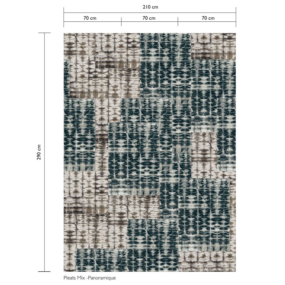 Papiers peints - Papier Peint PLEATS - Panoramique mix - LAUR MEYRIEUX COLLECTION