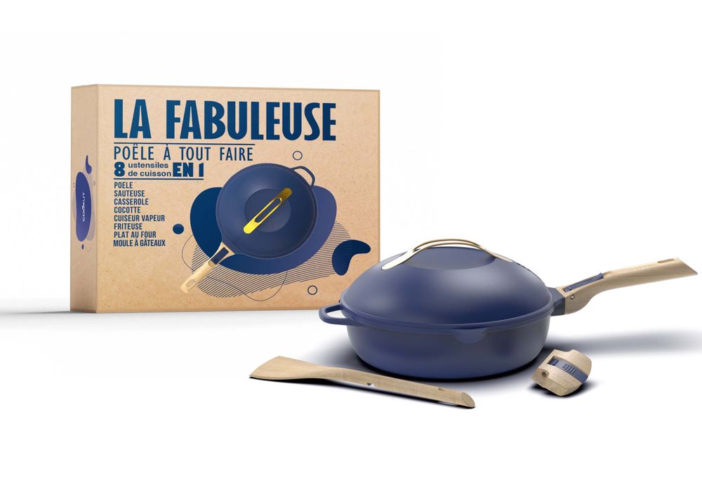 Kitchen utensils - THE FABULOUS 8 IN 1 FRYING PAN - COOKUT