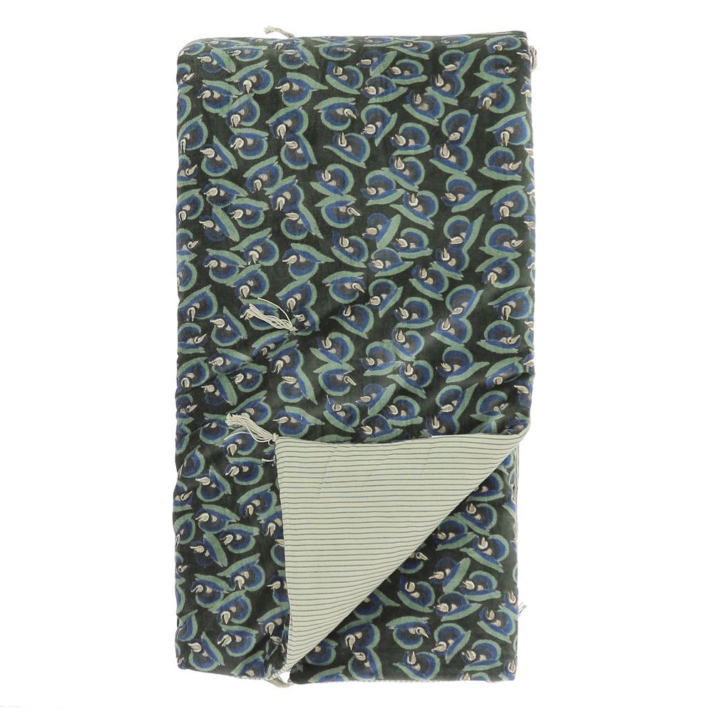 Coussins - ART DECO Bout de lit 90x200 cm OLIVE - EN FIL D'INDIENNE...