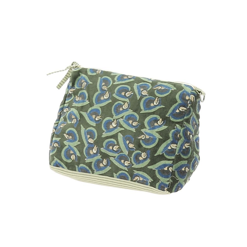 Fabric cushions - Art Deco Vanity Clutch Xl 34X22X15 Cm Olive - EN FIL D'INDIENNE...