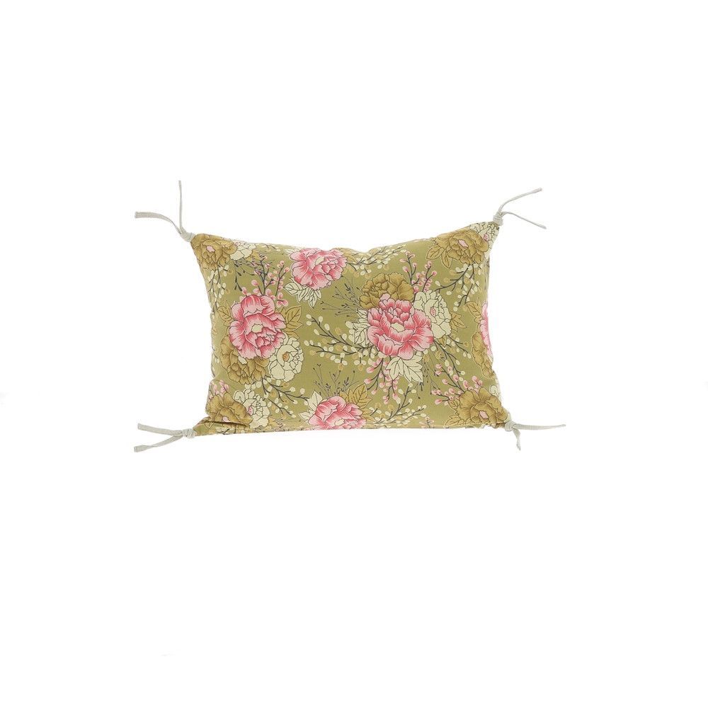 Coussins textile - BLOOM Housse de coussin 25x35 cm OLIVE - EN FIL D'INDIENNE...