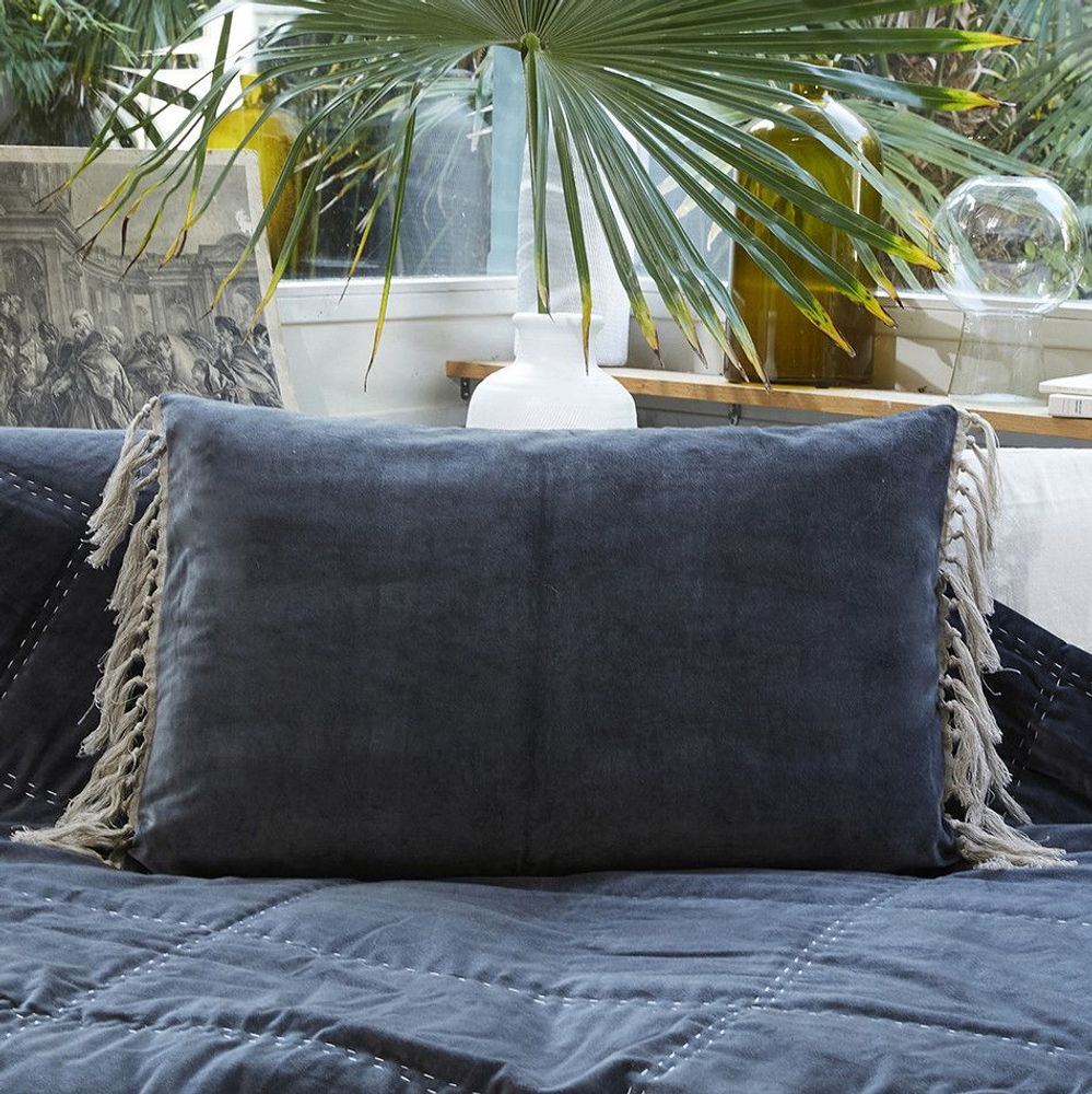 Coussins textile - BOHO Housse de coussin 50x75 cm - EN FIL D'INDIENNE...