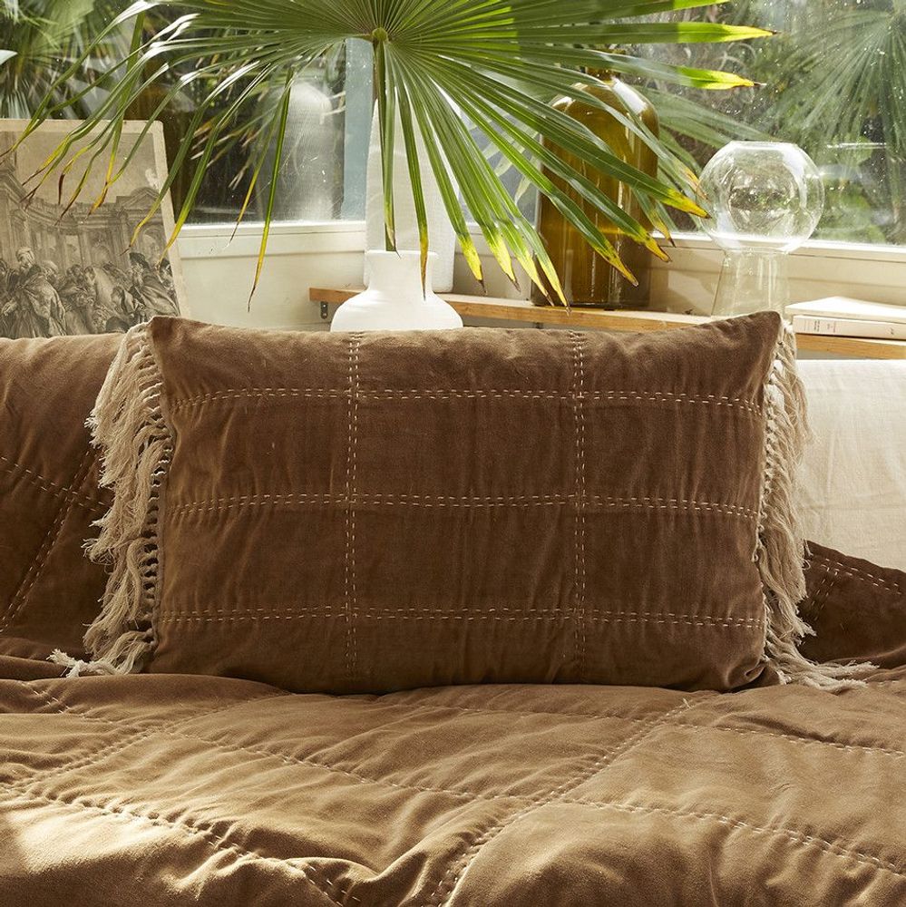 Coussins - BOHO Housse de coussin 50x75 cm - EN FIL D'INDIENNE...