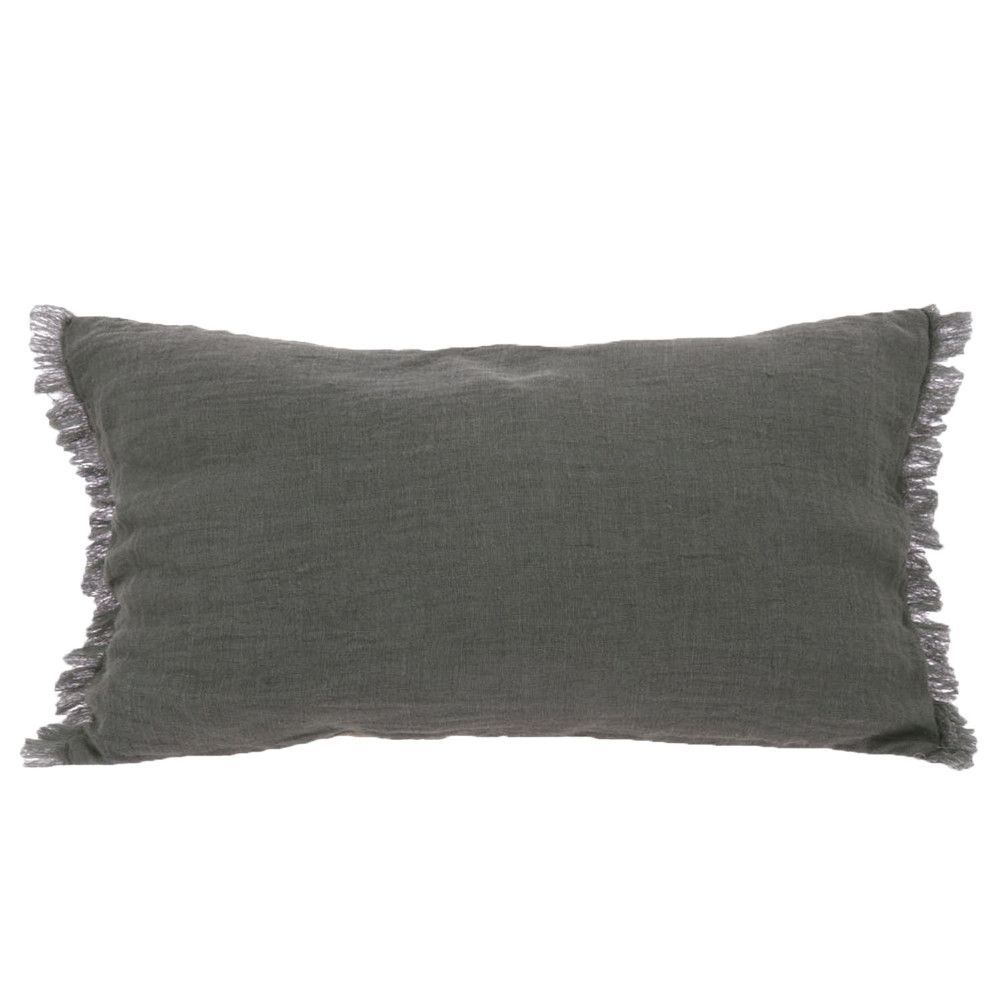 Coussins textile - ETAMINEE Housse de coussin 45x100 cm - EN FIL D'INDIENNE...