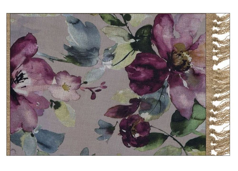 Fabric cushions - FLORA cushion 40x55cm cover FLORA POUDRE - EN FIL D'INDIENNE...