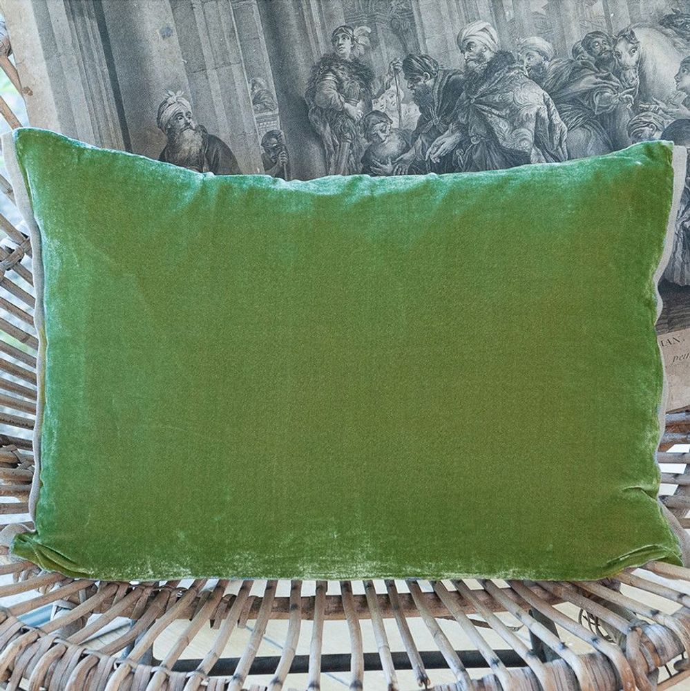 Coussins textile - FORTUNA House de Coussin 35x50 cm FORTUNA AVOCAT - EN FIL D'INDIENNE...