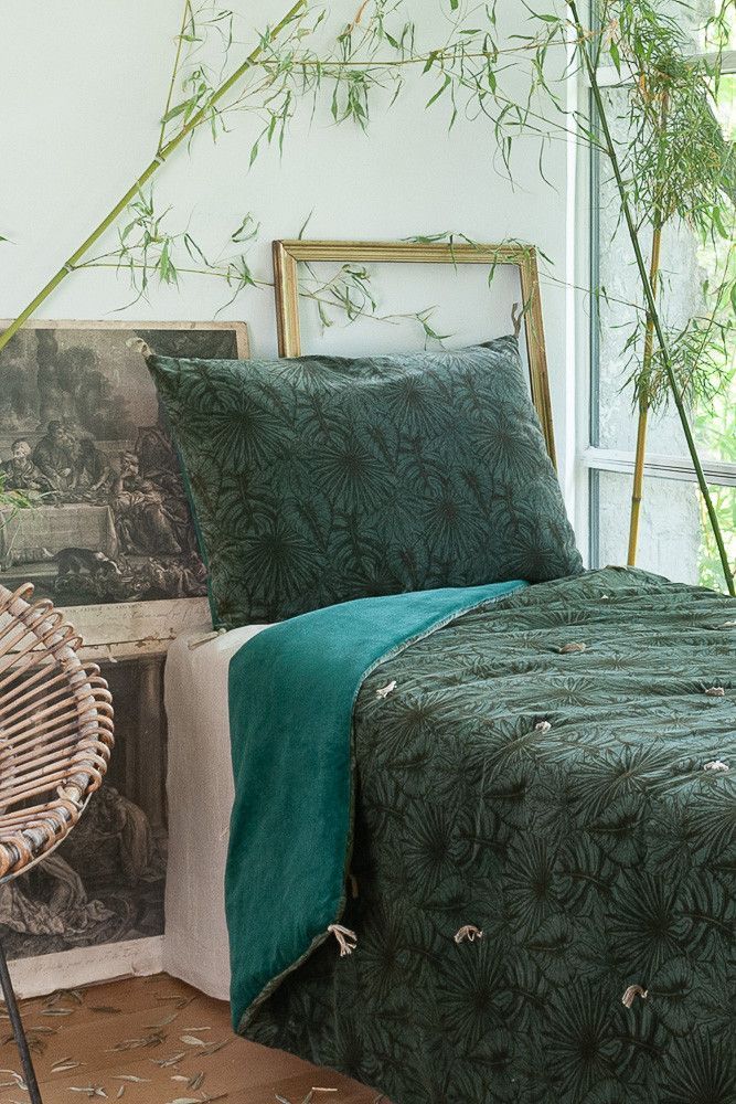 Rideaux et voilages - GOA Plaid 140x220 cm CELADON - EN FIL D'INDIENNE...