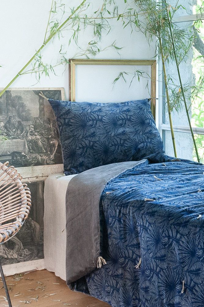 Curtains and window coverings - Goa Quilt 140X220 Cm Plomb - EN FIL D'INDIENNE...