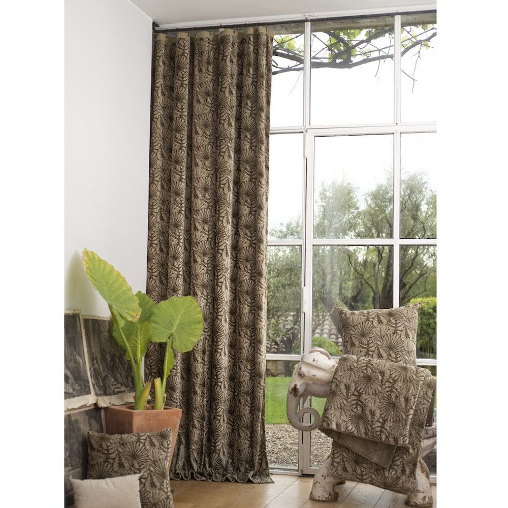 Coussins textile - GOA Rideau 140x300 cm BEIGE - EN FIL D'INDIENNE...