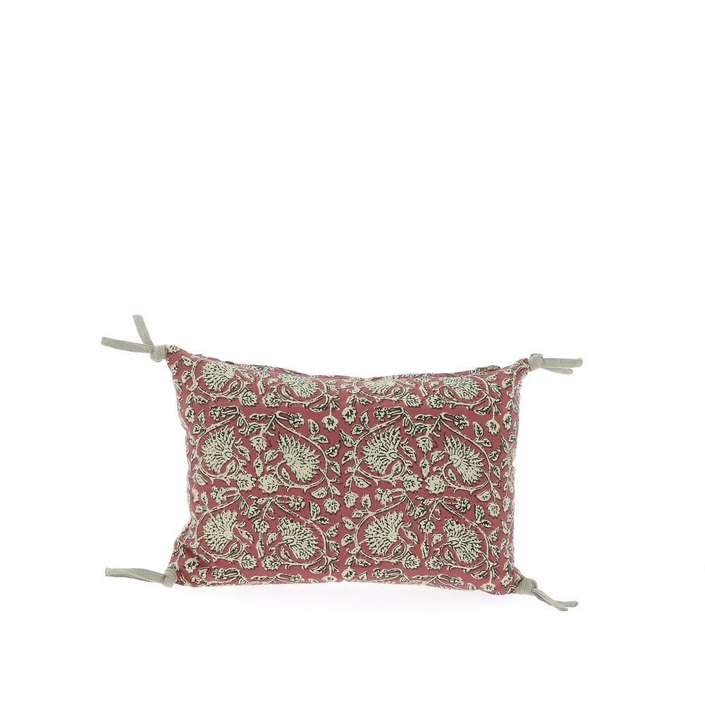 Curtains and window coverings - Indienne Cushion Cover 25X35 Cm Indienne Terracotta - EN FIL D'INDIENNE...