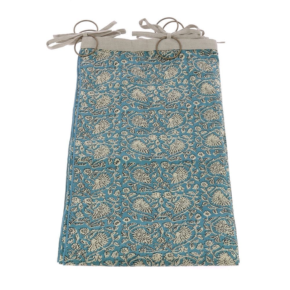 Bed linens - Indienne Voil 145X280 Cm Indienne Canard Feuille - EN FIL D'INDIENNE...