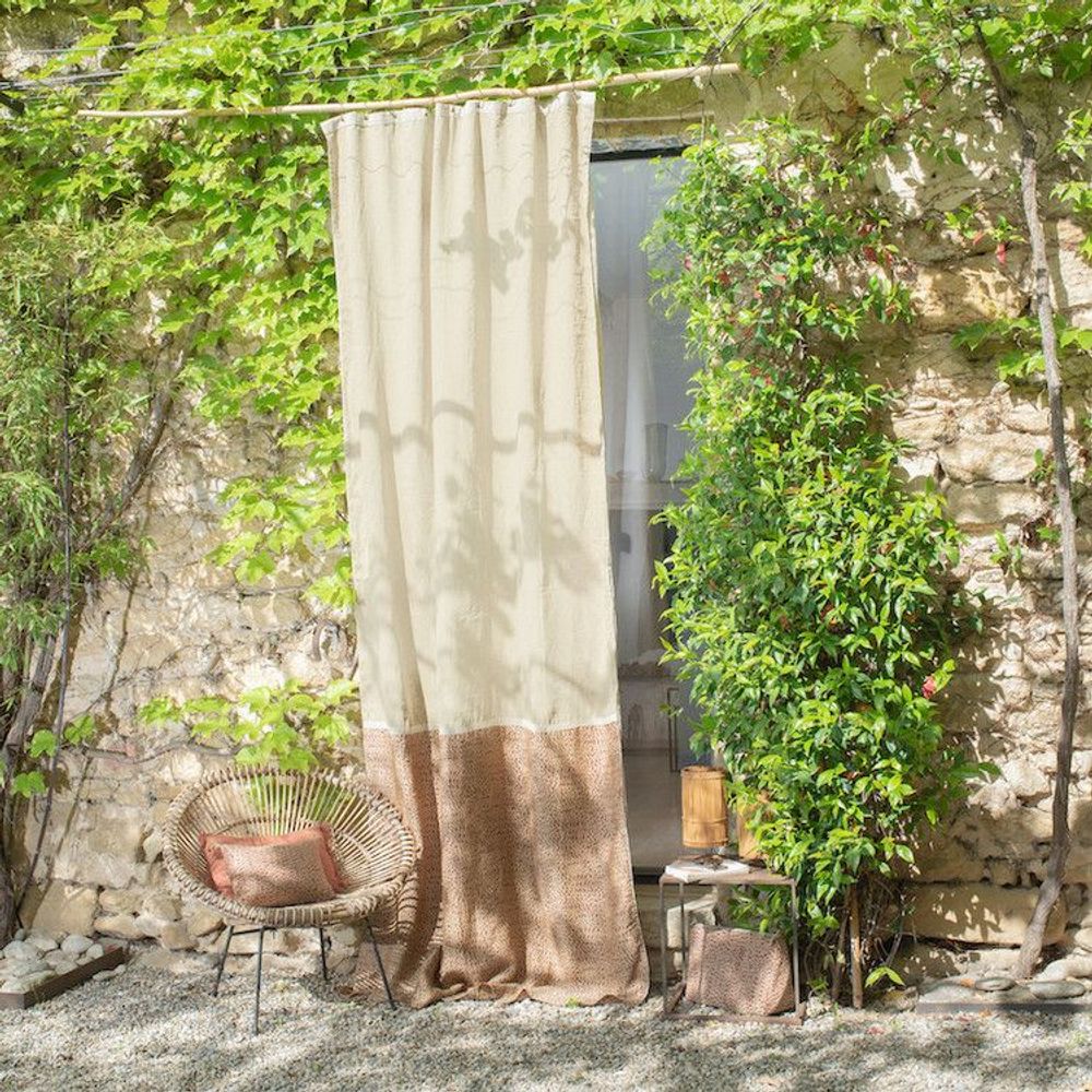 Curtains and window coverings - Lierre  Duo Curtain 140X300 Cm - EN FIL D'INDIENNE...