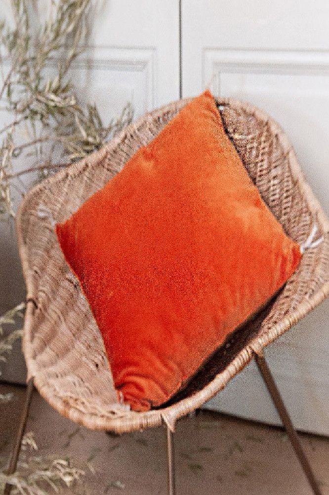 Coussins textile - LYRIC Housse de Coussin 45x45 cm AMBRE - EN FIL D'INDIENNE...