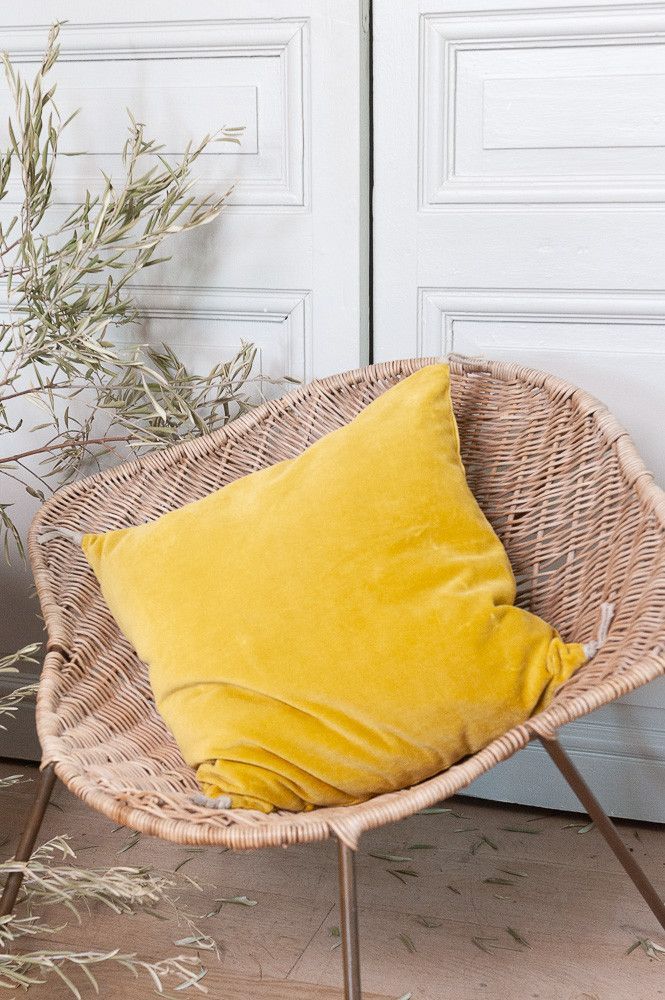 Coussins textile - LYRIC Housse de coussin 45x45 cm - EN FIL D'INDIENNE...