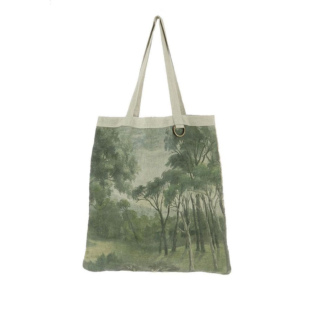 Curtains and window coverings - Manosque Ananbo Printed Linen Tote Bag 38X40 Cm Multicolore - EN FIL D'INDIENNE...