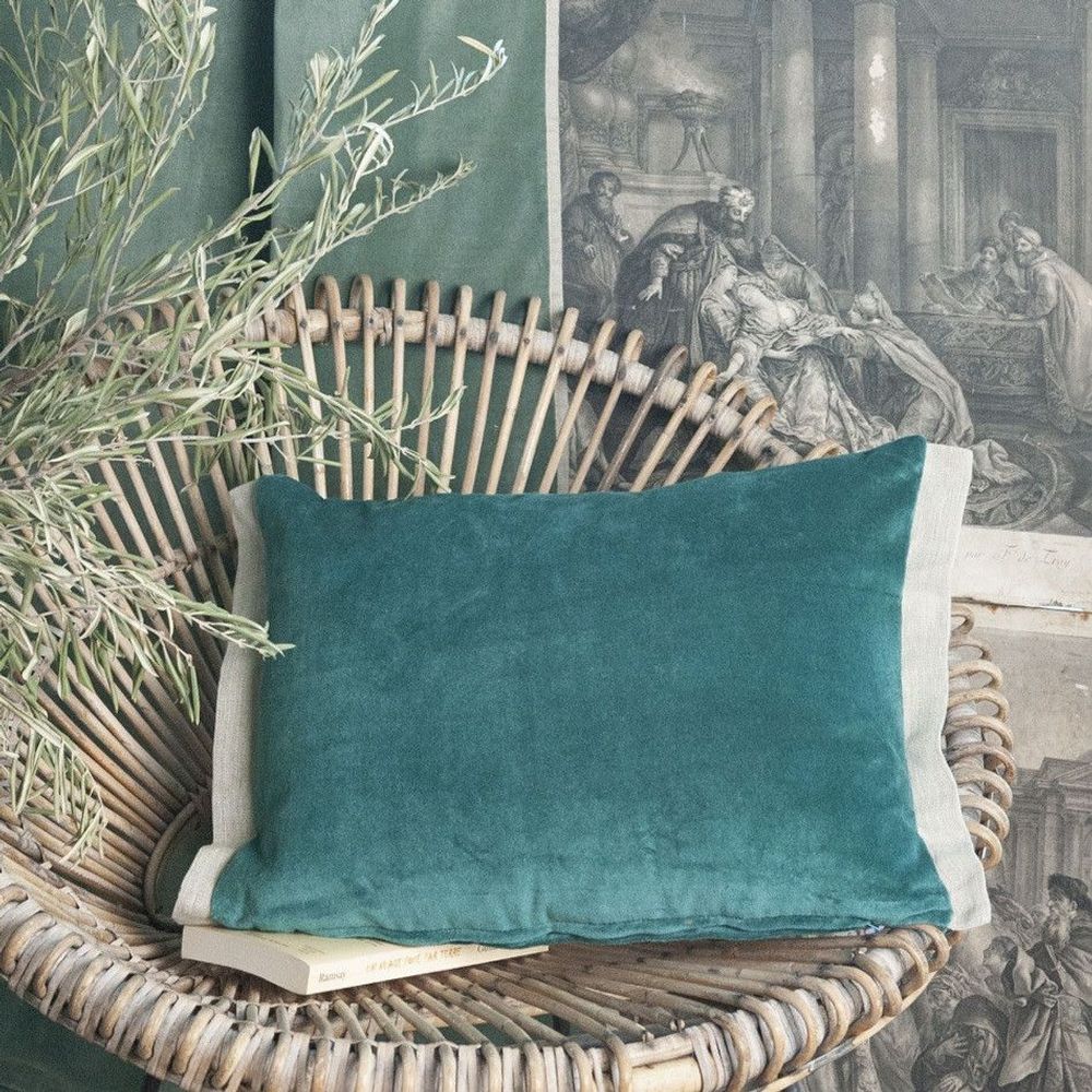 Coussins textile - MEDICIS coussin 35x50cm housse MEDICIS CANARD - EN FIL D'INDIENNE...