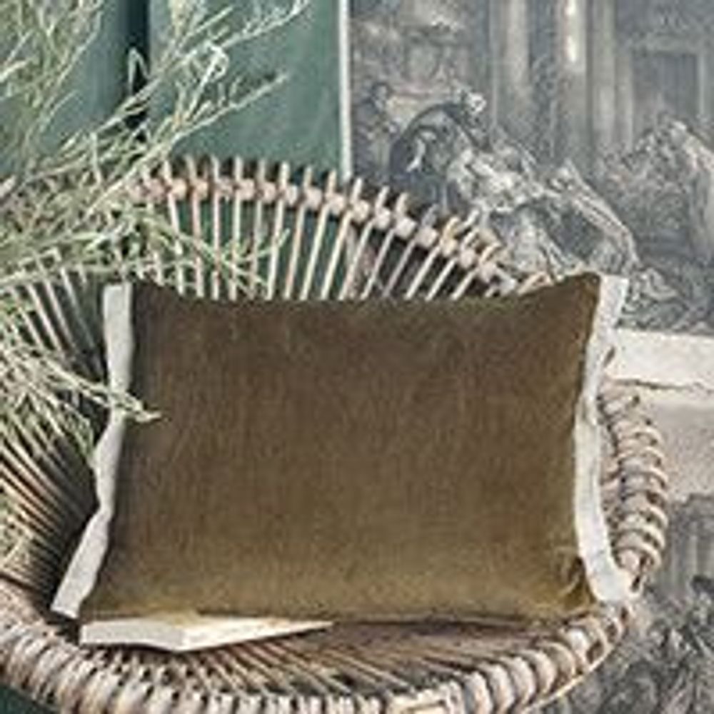 Fabric cushions - Medicis Cushion Cover 35X50 Cm Medicis Taupe - EN FIL D'INDIENNE...