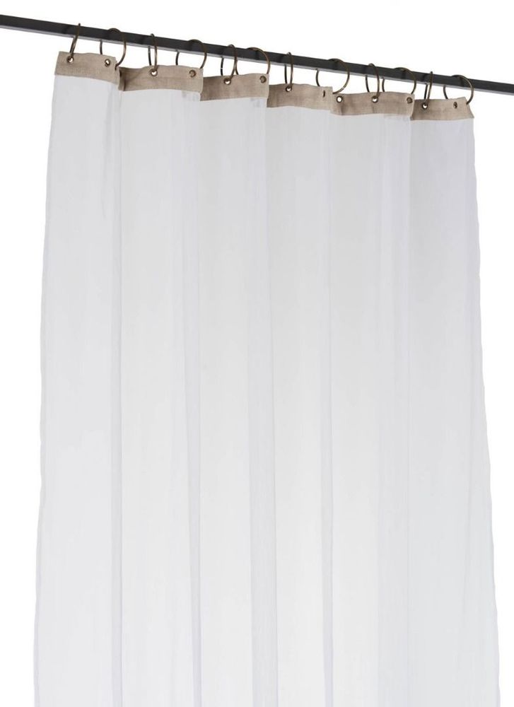 Curtains and window coverings - Tulle Voile 120X300 Cm Tulle Blanc - EN FIL D'INDIENNE...