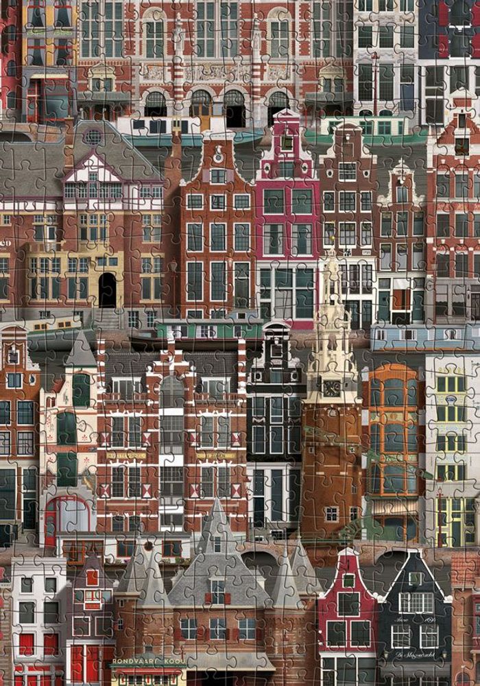 Loisirs créatifs pour enfant - Puzzle Amsterdam (1000 pièces) - MARTIN SCHWARTZ
