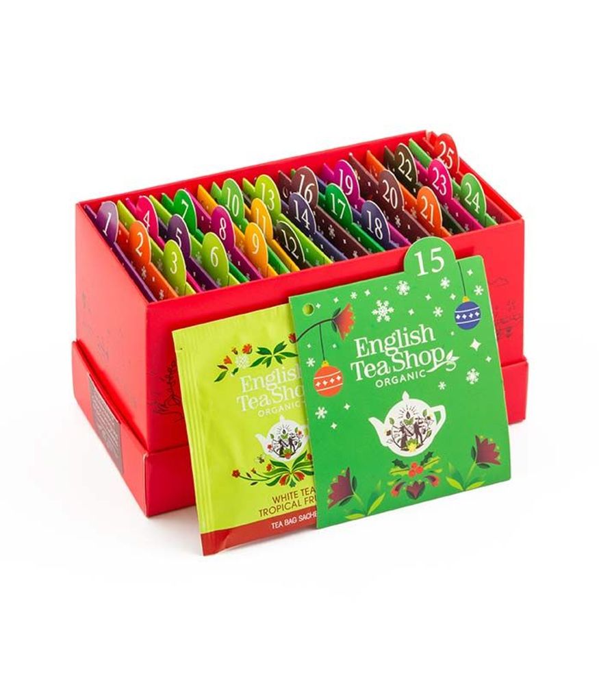 Christmas garlands and baubles - Organic Winter Collection 72 individually wrapped tea bags ENGLISH TEA SHOP - NATURE & EXPRESSION