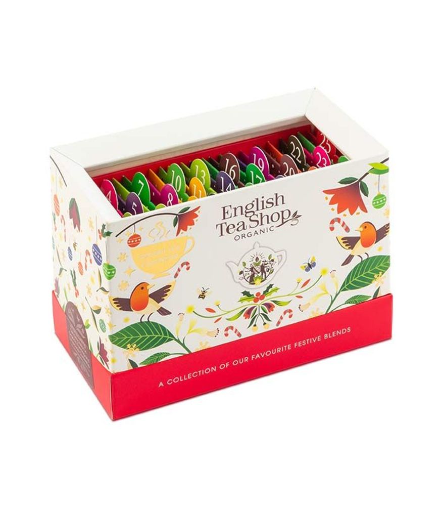 Christmas garlands and baubles - Organic Winter Collection 72 individually wrapped tea bags ENGLISH TEA SHOP - NATURE & EXPRESSION