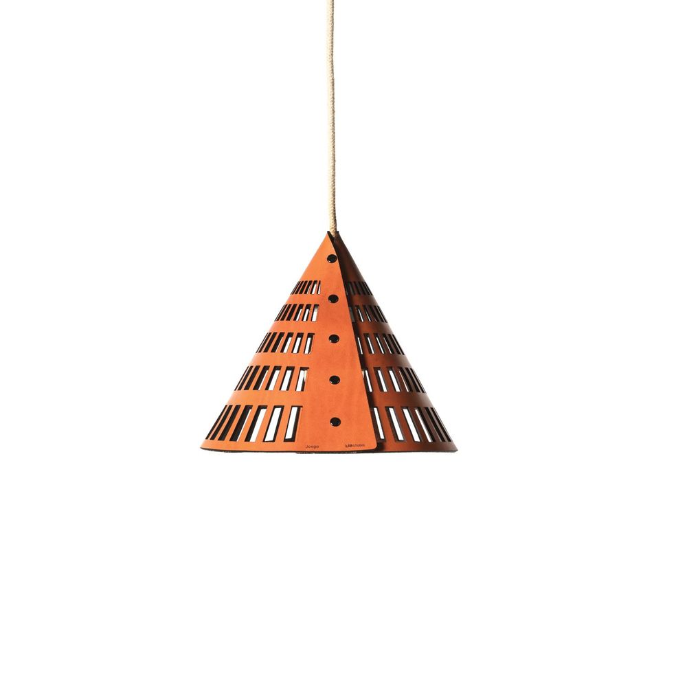 Objets design - BALADEUSE JONGA - CUIR - cable suspension/plafonnier - LULE STUDIO