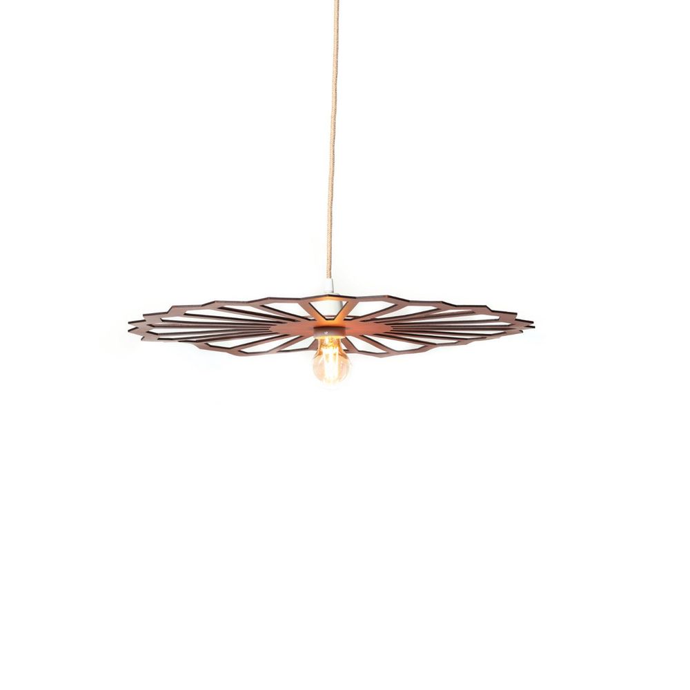 Objets design - SUSPENSION PAN - CUIR WHISKY ou NOIR - LULE STUDIO