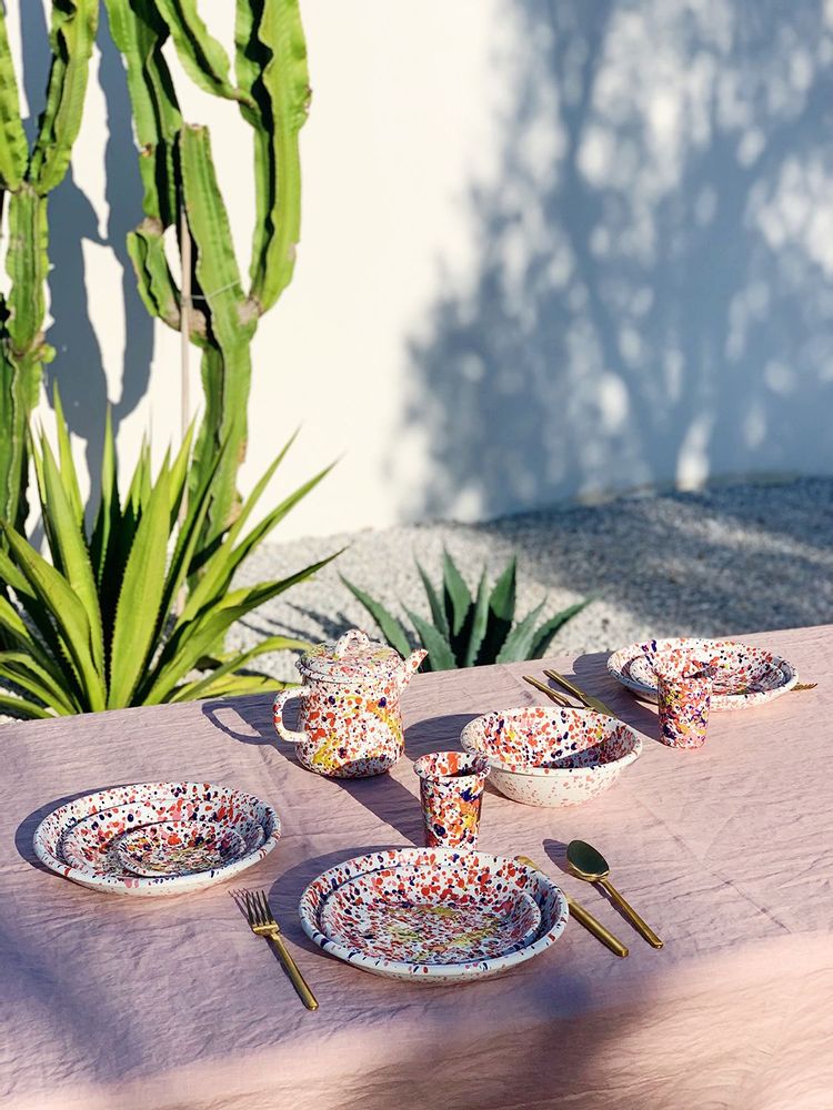 Everyday plates - Island Breeze Collection - BORNN ENAMELWARE