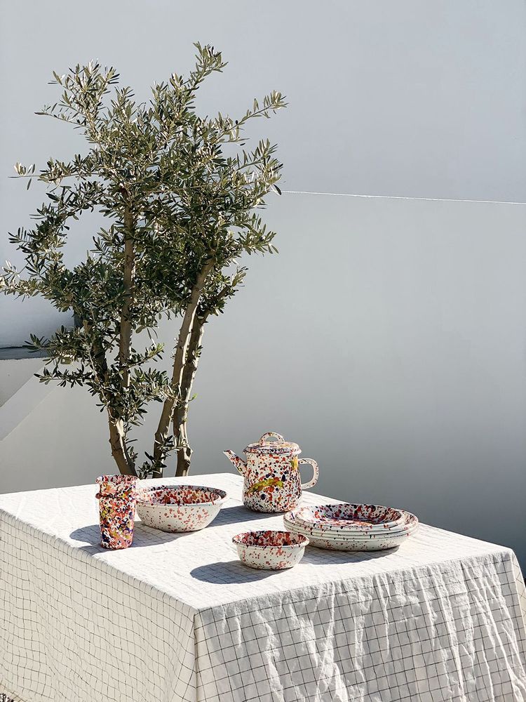 Everyday plates - Island Breeze Collection - BORNN ENAMELWARE