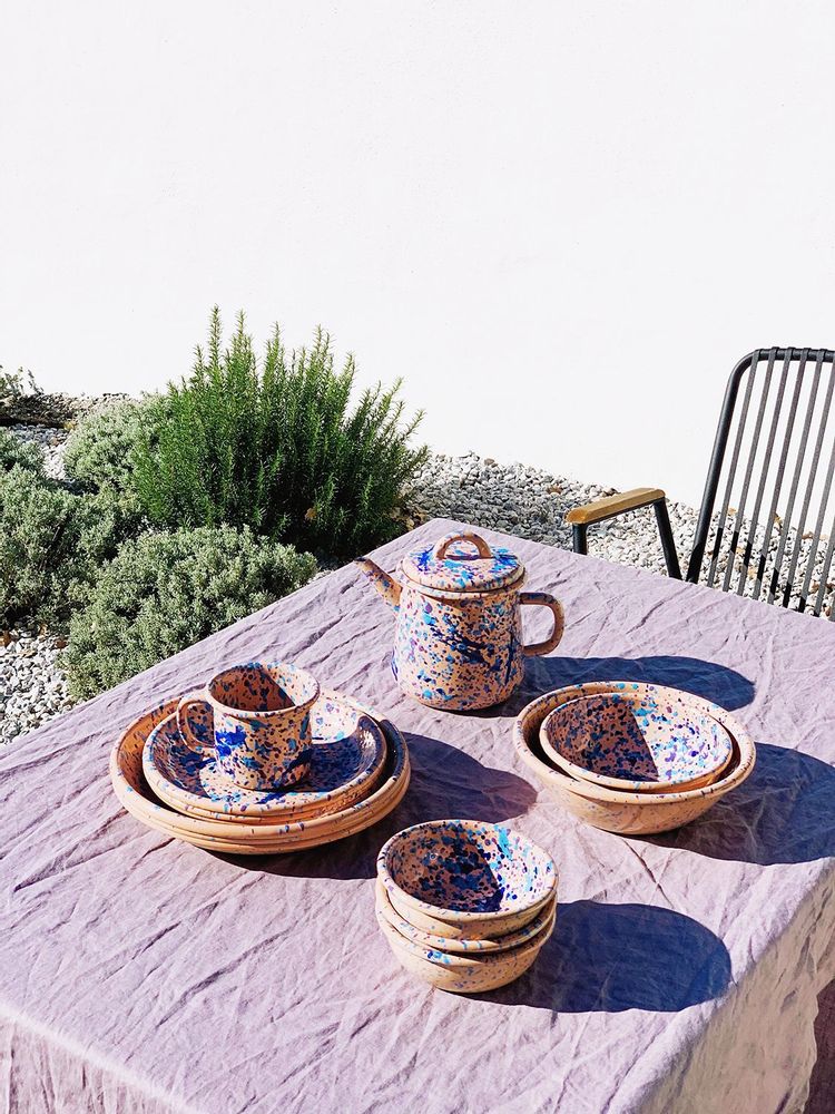 Everyday plates - Island Breeze Collection - BORNN ENAMELWARE